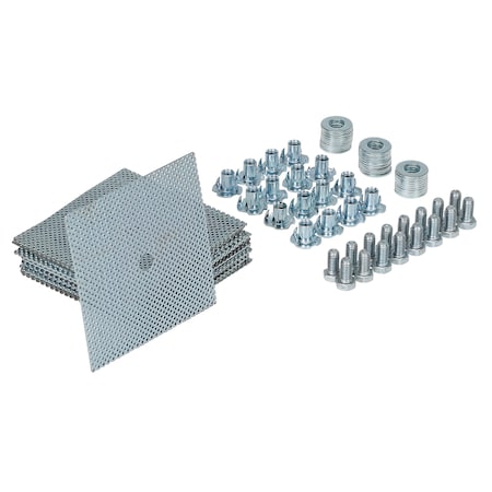 Vestil Recycled Plastic/Steel, 2 Height, 5 Length, 6, Silver RSH-GD-16